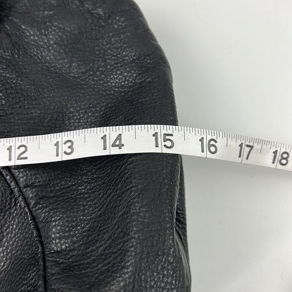 Michael Kors Black Grained Leather Hobo Shoulder  Bag - Picture 7 of 10